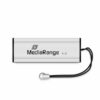 MediaRange USB flash disk, USB USB 3.0 (3.2 Gen 1), 16GB, srebrny, MR915, USB A, wysuwany, EOL - obrazek 2