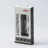 Logo USB kabel (2.0), USB C (M) - Apple Lightning M, 1m, MFi certifikat, 5V/3A, srebrny, box, oplot nylonowy, aluminiowa osłona zł - obrazek 3