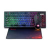 Marvo CM310 EN, RGB zestaw klawiatura + mysz i podkładka dla graczy, US, do gry, membranowa rodzaj przewodowa (USB), czarna, podśw