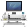 Stanowisko do pracy, Sit-Stand Lotus, biała, plastik-metal, Fellowes, EOL