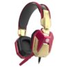 E-blue IRON MAN EHS908, Gaming Headset, słuchawki z mikrofonem, przewodowaczerwona, 2x 3.5 mm jack + USB