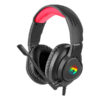 Marvo HG8958, słuchawki z mikrofonem, przewodowaczarna, do gry, 3.5 mm jack + rozdvojka + USB