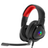 Marvo HG8958, słuchawki z mikrofonem, przewodowaczarna, do gry, 3.5 mm jack + rozdvojka + USB - obrazek 3