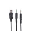 Marvo HG8958, słuchawki z mikrofonem, przewodowaczarna, do gry, 3.5 mm jack + rozdvojka + USB - obrazek 5