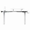 ULTRADESK Biurko dla gracza WINGER - biały, 111x155x60 cm, 75-122 cm, elektycznie regulowany, podświetlenie RGB, uchwyt na słuchaw - obrazek 5