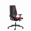 Powerton Ergonomiczny fotel biurowy Sima, Czerwony - obrazek 4